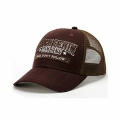 Budget 🤩 Cinch Men's Brown Lead Don't Follow Trucker Cap Burgundy ✔️