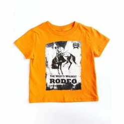 Brand new 💯 Cinch Toddler-Boys' Wildest Rodeo Graphic T-Shirt Orange 🧨