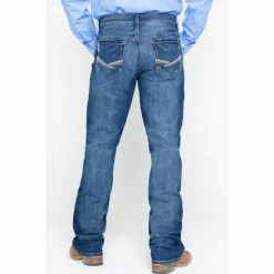 Budget ✔️ Cinch Men's Ian Dark Stonewash Slim Fit Boot Cut 👖 Jeans Indigo 💯