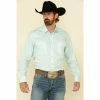 Best reviews of ❤️ Cinch Men's Paisley Print Long Sleeve Western 👕 Shirt Light Blue 🎁