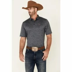 Cheapest 🛒 Cinch Men's Arena Flex Solid Navy Short Sleeve Polo 👚 Shirt 🛒