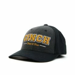 Discount 🤩 Cinch Boys' Black 3D Embroidered Logo Fitted Flex-Fit Ball Cap 🤩