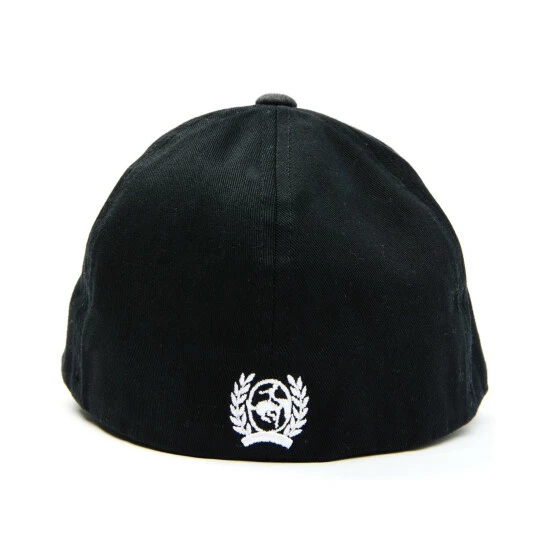 Discount π€© Cinch Boys' Black 3D Embroidered Logo Fitted Flex-Fit Ball Cap π€© - Image 3