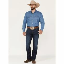 Cheap 😀 Cinch Men's Silver Label Dark Wash Slim Straight Performance 👖 Jeans Indigo 💯