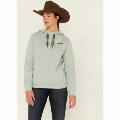 Coupon 🌟 Cinch 👩 Women's Heather Cowl Neck Hoodie Teal 🌟