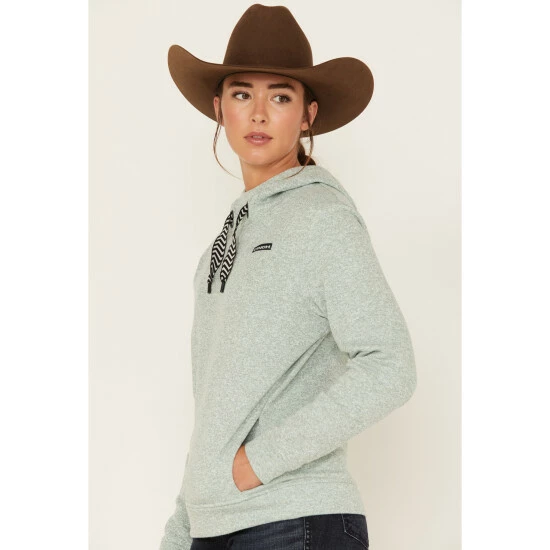 Coupon π Cinch π© Women's Heather Cowl Neck Hoodie Teal π - Image 2