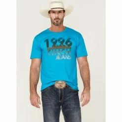 Budget ✨ Cinch Men's Large Retro Logo Graphic T-Shirt Blue 💯