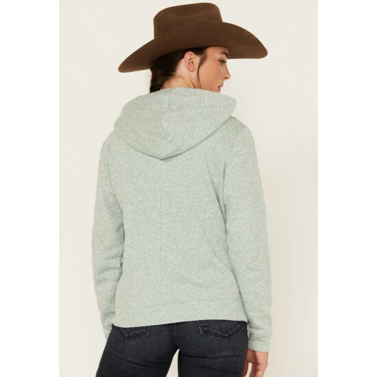 Coupon π Cinch π© Women's Heather Cowl Neck Hoodie Teal π - Image 4