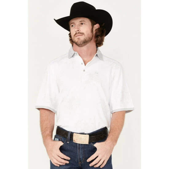 Best reviews of π Cinch Men's Arena Flex Floral Print Polo π Shirt White β