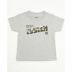 Buy 🤩 Cinch Toddler-Boys' Greetings From The Ranch Logo Graphic T-Shirt Heather Grey 🤩