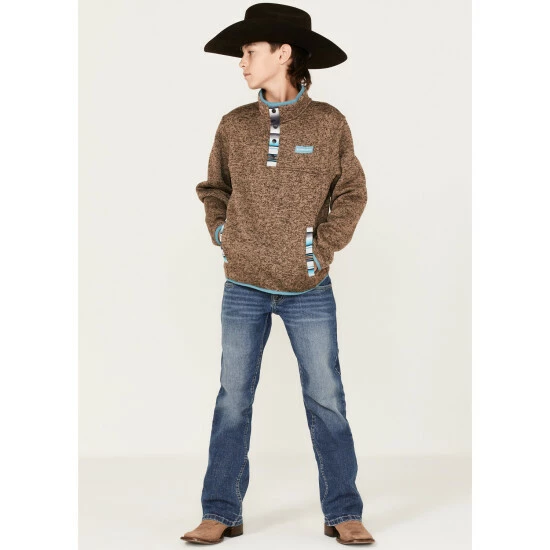 Discount โจ Cinch Boys' Serape Trim Knit Pullover Brown ๐ฅ - Image 2