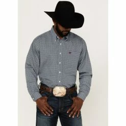 Deals 🧨 Cinch Men's Hourglass Grey Geo Print Long Sleeve Button-Down Western 👚 Shirt 🥰