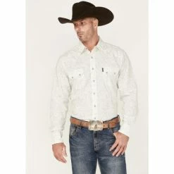 Best deal 🔔 Cinch Men's Modern Fit Large Paisley Print Snap Western 👕 Shirt Cream ✨