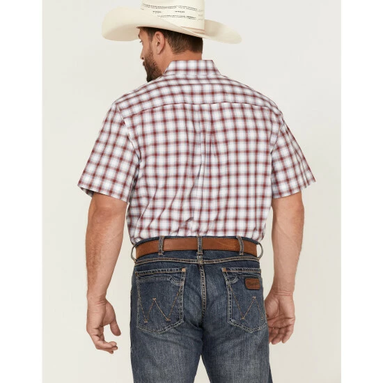 Flash Sale π Cinch Men's Plaid White Short Sleeve Button-Down Western π Shirt π - Image 4