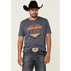 Best Sale π₯° Cinch Men's Diamond Logo Short Sleeve T-Shirt Heather Grey π₯°