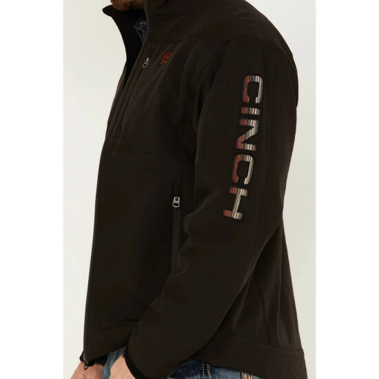 Brand new π Cinch Men's Embroidered Logo Softshell Jacket Brown π - Image 3