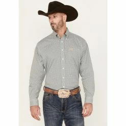 Flash Sale 😍 Cinch Men's Stretch Long Sleeve Button Down Western 👚 Shirt Multi ❤️
