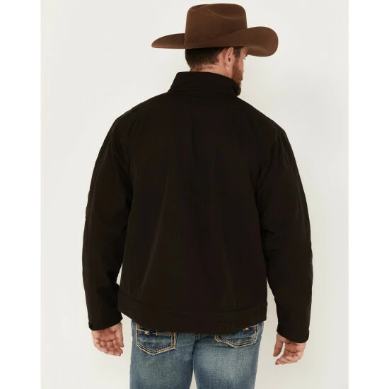 Brand new π Cinch Men's Embroidered Logo Softshell Jacket Brown π - Image 4