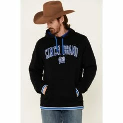 Best reviews of 😉 Cinch Men's Solid Black Logo Brand Hooded Sweatshirt 👍
