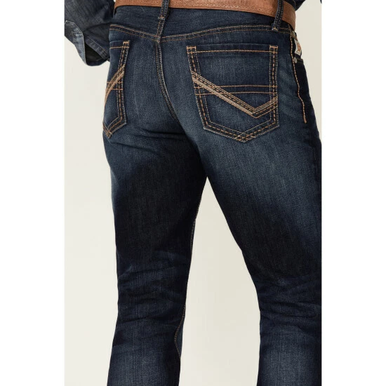 Coupon π Cinch Men's Ian Dark Stonewash Rigid Slim Bootcut π Jeans Indigo π - Image 4