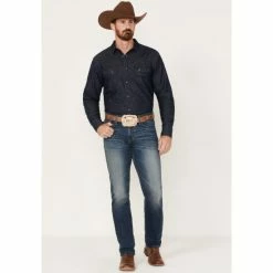 Outlet 😀 Cinch Men's Jesse Dark Wash Slim Straight Performance 👖 Jeans Indigo 🌟