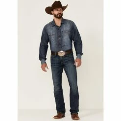 Wholesale π₯° Cinch Men's Ian Dark Stonewash Stretch Slim Bootcut π Jeans Indigo β¨