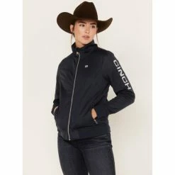 Best Sale ❤️ Cinch 👖 Jeans 👩 Women's Bonded Bomber Jacket Navy 🔥