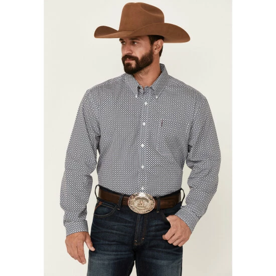 Best reviews of β¨ Cinch Men's Modern Fit White Geo Print Long Sleeve Button-Down Western π Shirt β¨