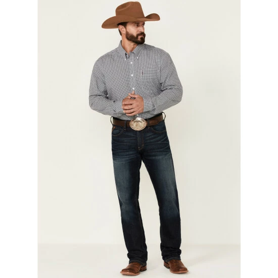 Best reviews of β¨ Cinch Men's Modern Fit White Geo Print Long Sleeve Button-Down Western π Shirt β¨ - Image 2
