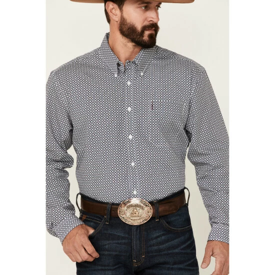 Best reviews of β¨ Cinch Men's Modern Fit White Geo Print Long Sleeve Button-Down Western π Shirt β¨ - Image 3