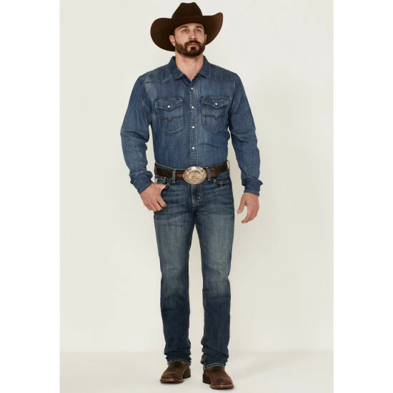 Hot Sale β Cinch Men's Jesse Medium Stonewash Performance Stretch Slim Straight π Jeans Indigo π