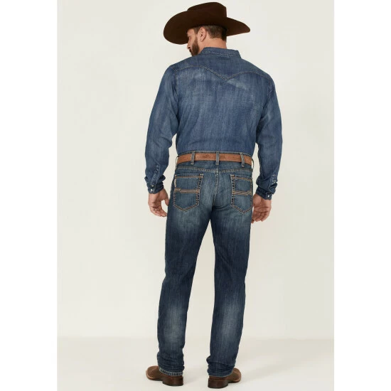 Hot Sale β Cinch Men's Jesse Medium Stonewash Performance Stretch Slim Straight π Jeans Indigo π - Image 3