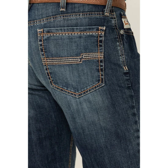 Hot Sale β Cinch Men's Jesse Medium Stonewash Performance Stretch Slim Straight π Jeans Indigo π - Image 4