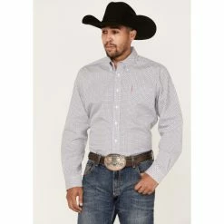 Cheapest π Cinch Men's Modern Fit White All-Over Print Long Sleeve Button-Down Western π Shirt β€οΈ