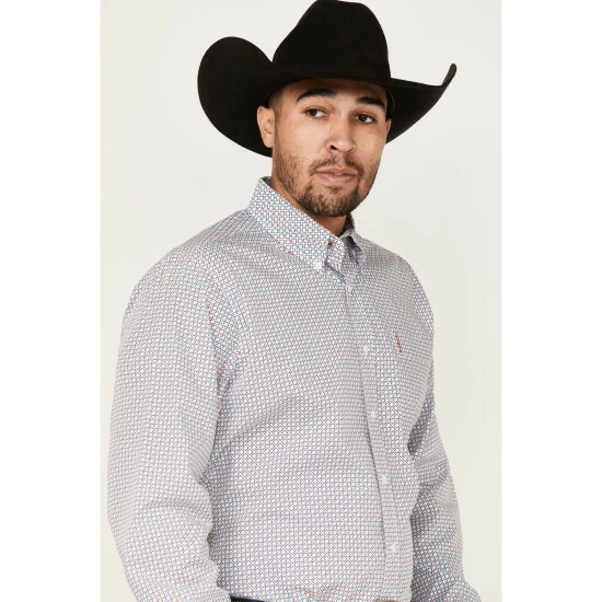 Cheapest π Cinch Men's Modern Fit White All-Over Print Long Sleeve Button-Down Western π Shirt β€οΈ - Image 2