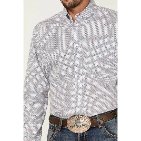 Cheapest π Cinch Men's Modern Fit White All-Over Print Long Sleeve Button-Down Western π Shirt β€οΈ - Image 3