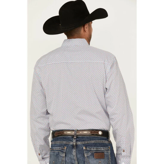 Cheapest π Cinch Men's Modern Fit White All-Over Print Long Sleeve Button-Down Western π Shirt β€οΈ - Image 4