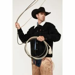 Top 10 ❤️ Cinch Men's Solid Sherpa-Lined CC Snap Wool Trucker Jacket Black 🌟