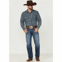 Discount 😉 Cinch Men's Label Performance Stretch Relaxed Bootcut 👖 Jeans Indigo 🌟