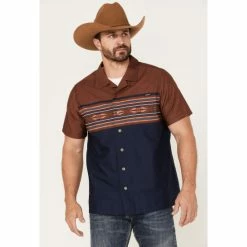 Best Pirce β Cinch Men's Camp Yee-Haw Checotah Border Print Button-Down Western π Shirt Multi β