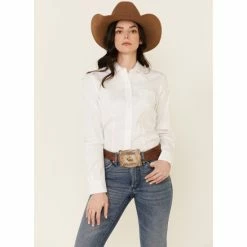 Cheapest ⌛ Cinch 👩 Women's Solid White Button Down Western 👕 Shirt 😀