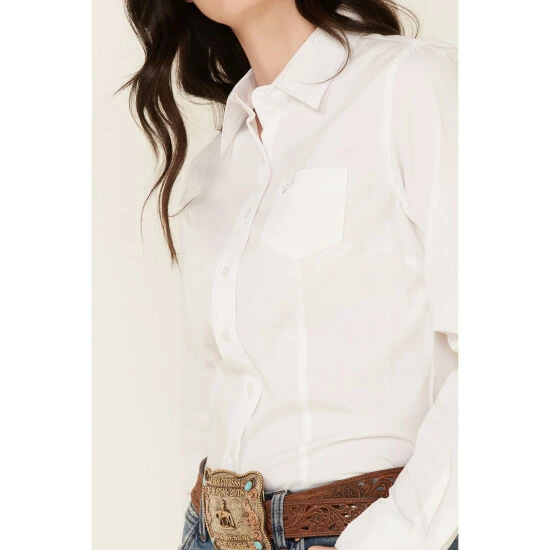 Cheapest โ Cinch ๐ฉ Women's Solid White Button Down Western ๐ Shirt ๐ - Image 3