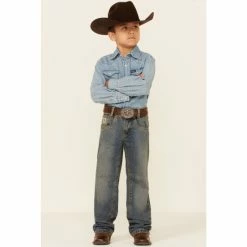 Cheap ๐งจ Cinch Boys' Low Rise Slim Fit ๐ Jeans - 4-7 Denim ๐