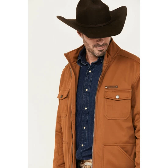 Best Pirce β¨ Cinch Men's Solid Conceal Carry Softshell Jacket Burgundy π₯° - Image 2