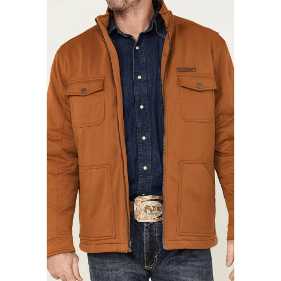 Best Pirce β¨ Cinch Men's Solid Conceal Carry Softshell Jacket Burgundy π₯° - Image 3