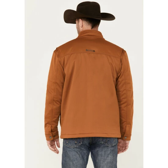 Best Pirce β¨ Cinch Men's Solid Conceal Carry Softshell Jacket Burgundy π₯° - Image 4