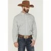 Brand new 💯 Cinch Men's Geo Print Arena Flex Stretch Western 👚 Shirt Grey 🛒