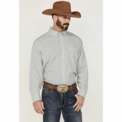 Brand new 💯 Cinch Men's Geo Print Arena Flex Stretch Western 👚 Shirt Grey 🛒