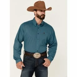 Top 10 ⭐ Cinch Men's Blue Stretch Oval Geo Print Long Sleeve Button-Down Western 👕 Shirt ⌛