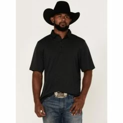 Flash Sale ✨ Cinch Men's Arena Flex Black Mini Stripe Short Sleeve Polo 👕 Shirt 🤩